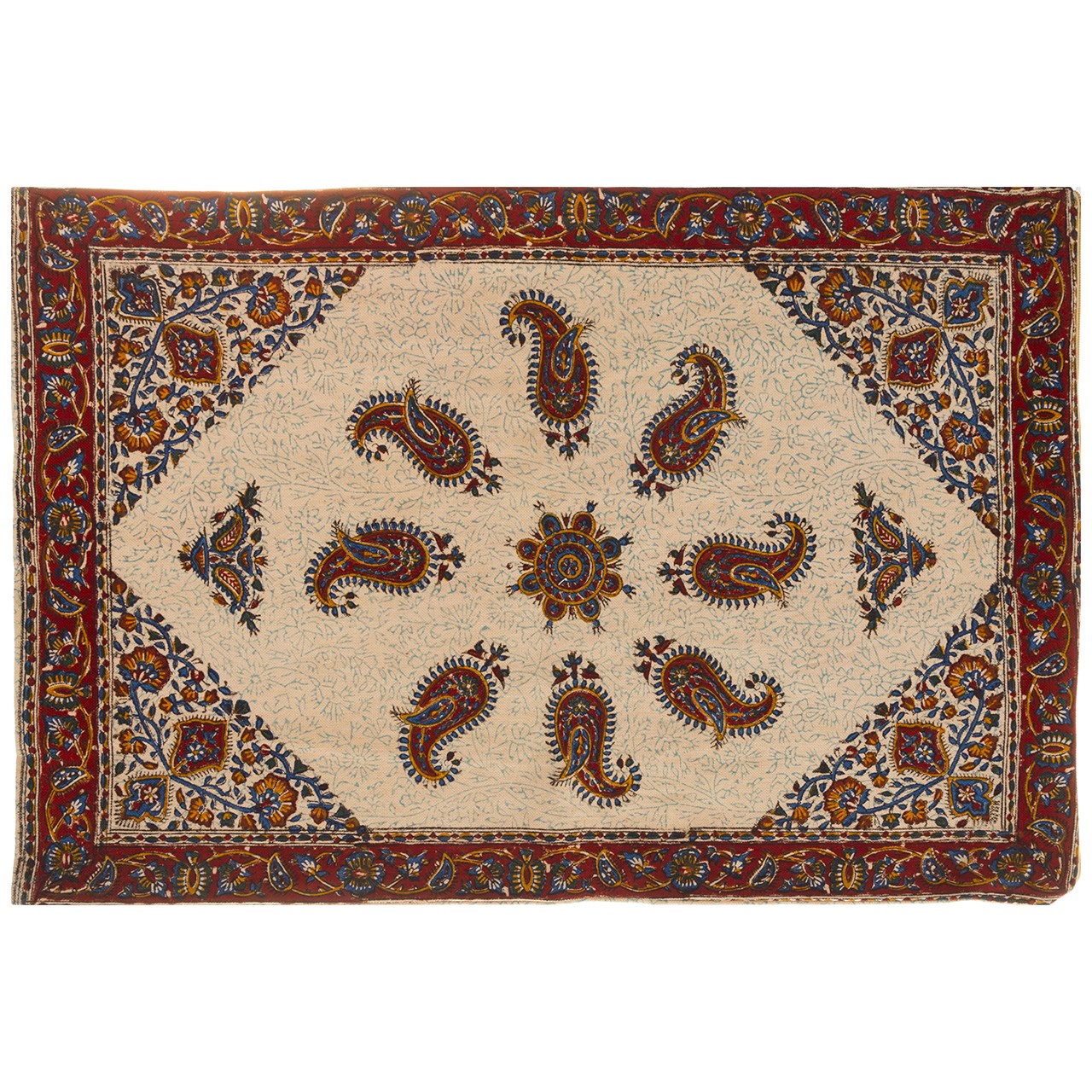 روبالشی قلمکار اثر عطریان طرح 2 سایز 70 × 50 سانتی متر