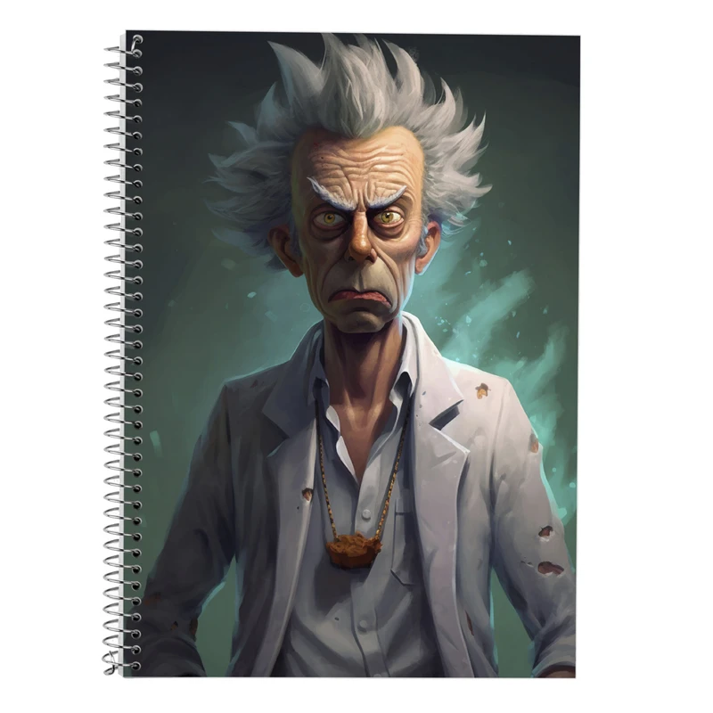 دفتر لغت 50 برگ مدوپد طرح ریک اند مورتی rick&morty کد DF10878
