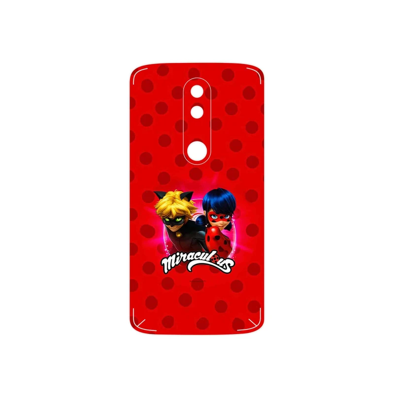برچسب پوششی ماهوت مدل Ladybug and Cat Noir مناسب برای گوشی موبایل موتورولا Moto X Force