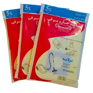 پاکت جاروبرقی ال جی همتا مدل های 3700ST ، 5000ST کد LG136 سه بسته 5 عددی