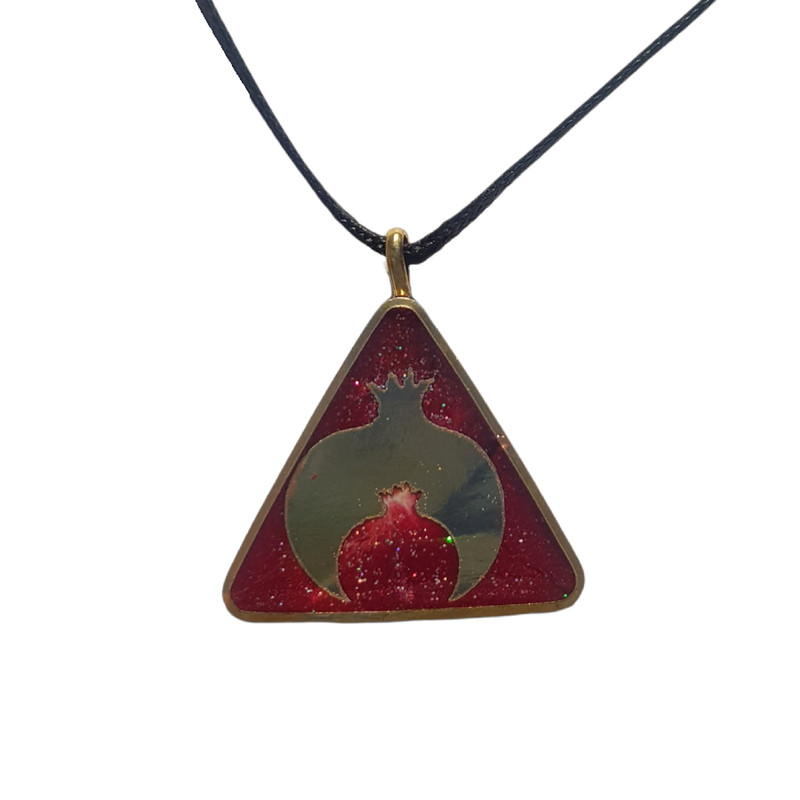 گردنبند دخترانه مدل رزینی طرح انار