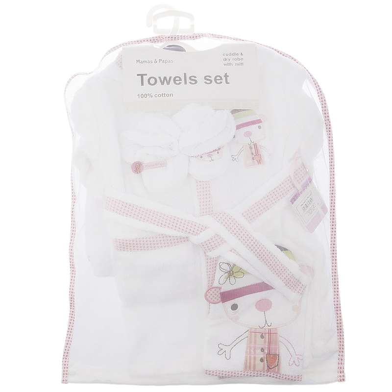 ست حوله کودک مامز اند پاپز مدل Baby Girl