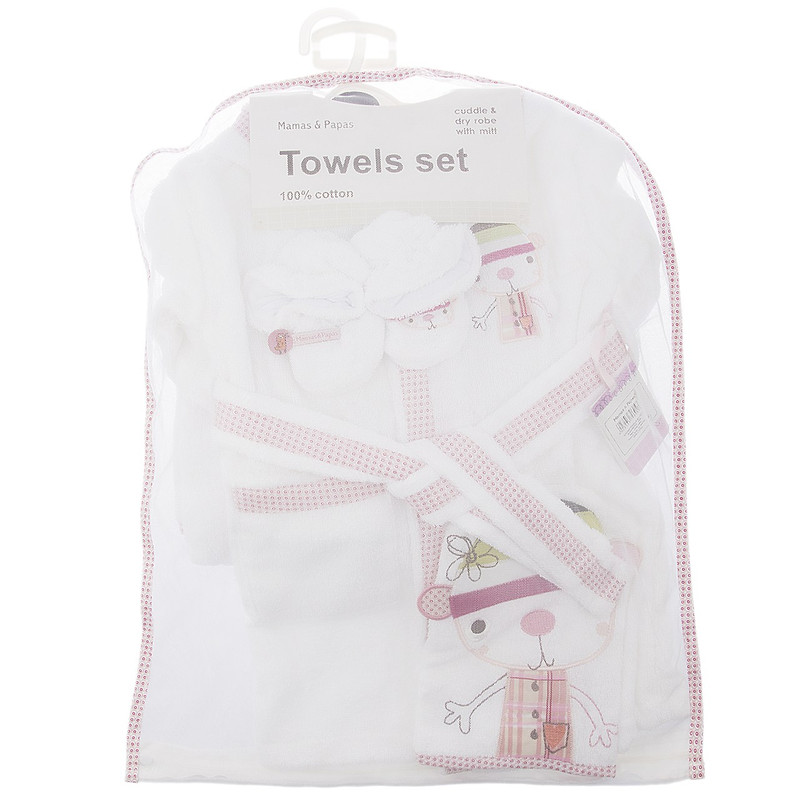 ست حوله کودک مامز اند پاپز مدل Baby Girl
