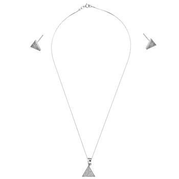 نیم ست نقره مایا مدل MSS052