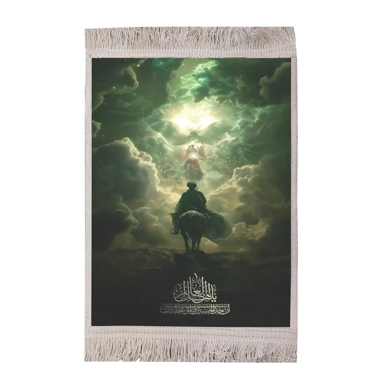 تابلو فرش ماشینی طرح مذهبی امام حسین (ع) کد FR117