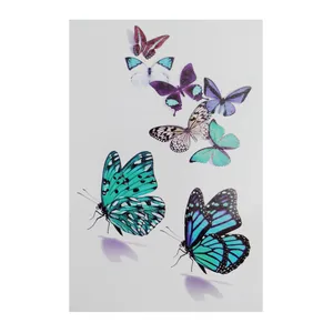 تتو موقت مدل رنگی طرح پروانه کد 20