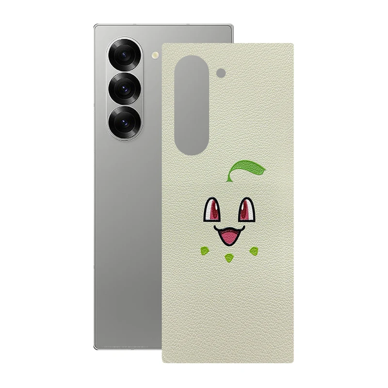 برچسب پوششی ریمکس مدل Leth طرح چیکوریتا پوکمون مناسب برای گوشی موبایل سامسونگ Galaxy Z Fold6