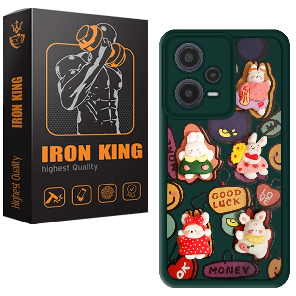 کاور آیرون کینگ مدل IR-Green-21 مناسب برای گوشی موبایل شیائومی Redmi Note 12 Pro Plus 5G / Redmi Note 12 Explorer 5G