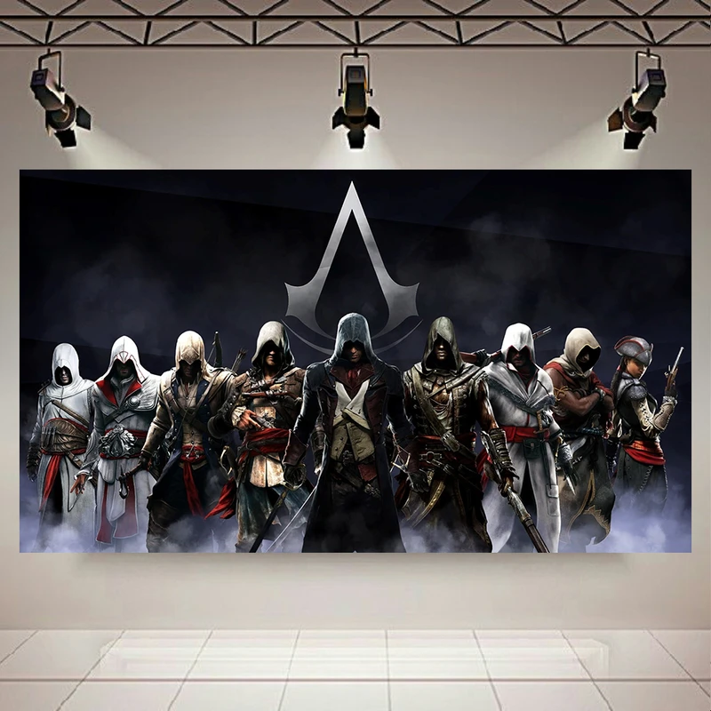 تابلو بوم طرح Game مدل چندگانه Assassins Creed کد AR8660