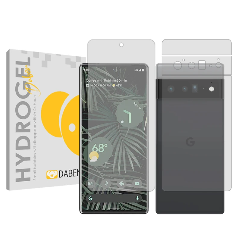 محافظ صفحه نمایش شفاف دبن مدل Tough مناسب برای گوشی موبایل گوگل Pixel 6 Pro به همراه محافظ پشت گوشی
