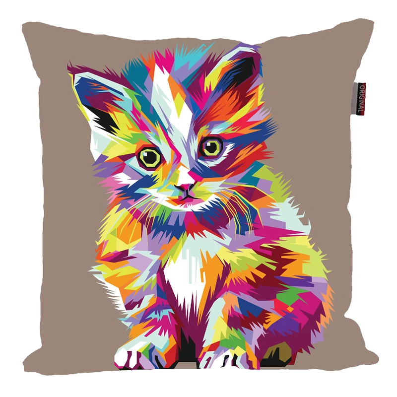 کوسن ناریکو مدل فانتزی طرح گربه کد 01093