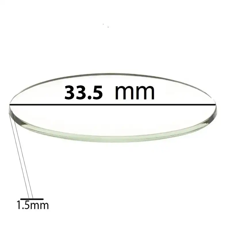 شیشه ساعت مچی مدل 33.5 mm