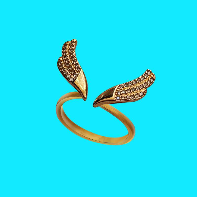 انگشتر زنانه مدل شاخ گوزن کد DA06