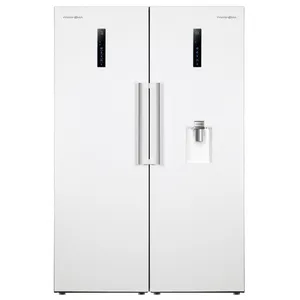 یخچال و فریزر دوقلو 40 فوت پاکشوما مدل RTRA-RTFA۹۰۱iW (N۲)، دارای نمایشگر و بدون برفک، با ارتفاع 187، پهنای 118 و عمق 73 سانتی‌متر، میزان مصرف انرژی A+، دارای 5 طبقه در یخچال و 4 کشو در فریزر، دارای سیستم نوفراست