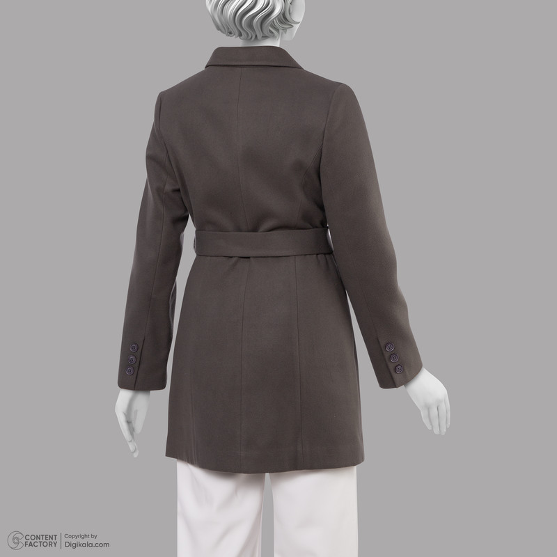 پالتو زنانه ریسانی مدل 5214 رنگ طوسی