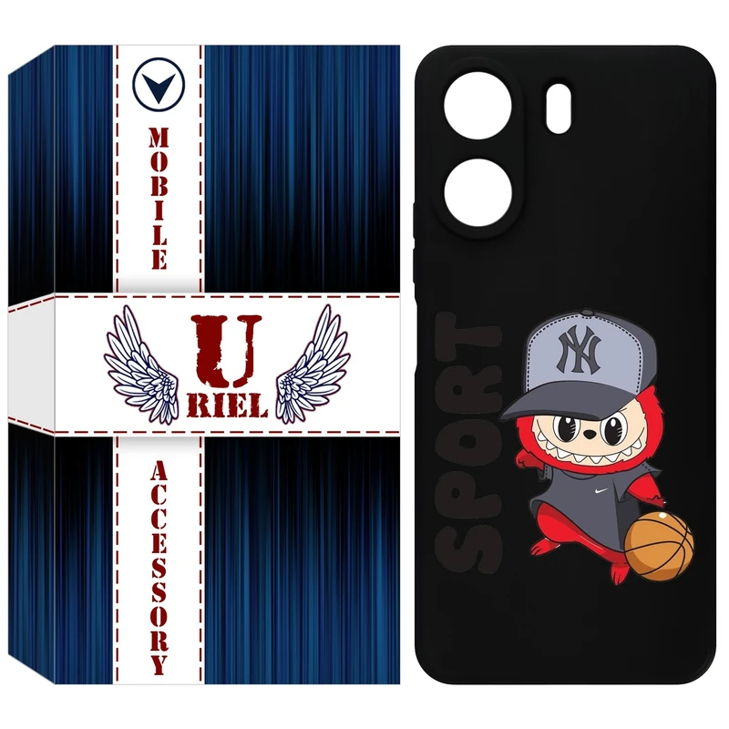 کاور یوریل قاب مدل KSH کد 148 طرح عروسک لبوبو مناسب برای گوشی موبایل شیائومی Redmi 13C 4G / Poco C65