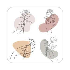 زیر لیوانی کاکتی طرح عاشقانه مدل mp36369