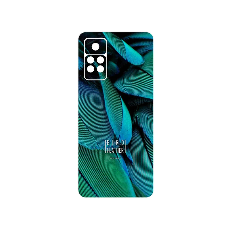 برچسب پوششی ماهوت مدل Green Feather مناسب برای گوشی موبایل شیائومی Redmi Note 11 Pro
