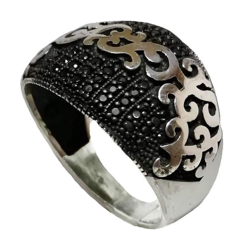 انگشتر نقره مردانه مدل اسپرت MS9010