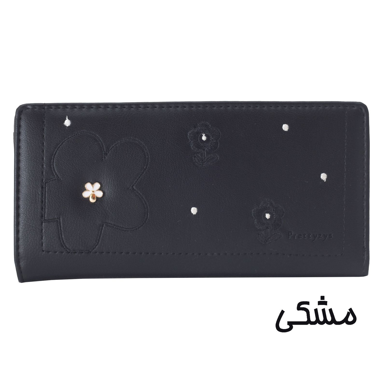 کیف پول زنانه پرتیزس مدل گلدوزی و دوخت کد 2020040 -  - 7