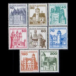 تمبر یادگاری مدل خارجی مجموعه 8 عددی