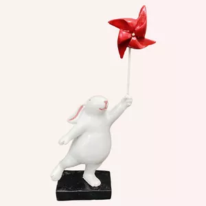 مجسمه مدل  خرگوش و فرفره کد 02
