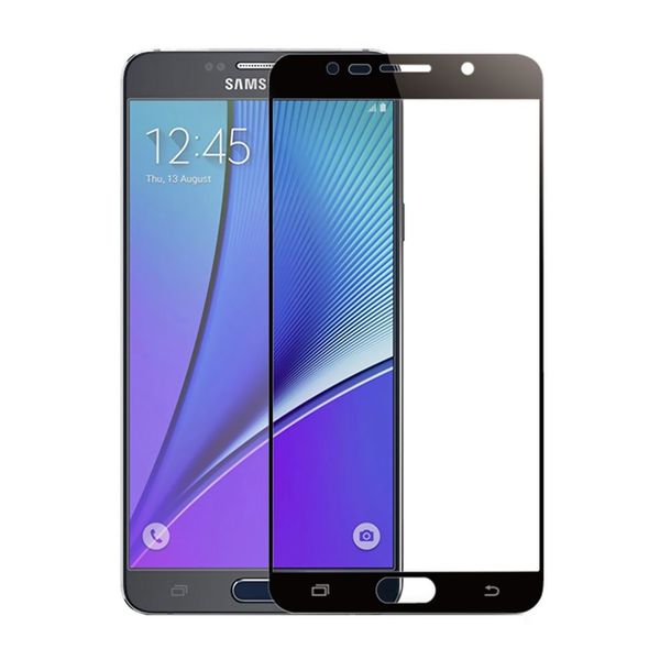 محافظ صفحه نمایش شیشه ای تمپرد مدل Full Cover مناسب برای گوشی موبایل سامسونگ Galaxy Note 5 محافظ صفحه نمایش شیشه ای تمپرد مدل Full Cover مناسب برای گوشی موبایل سامسونگ Galaxy Note 5