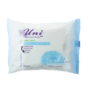 Uni Led Normal To Combination Skin Wet Wipes 20 pcs