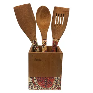 سرویس کفگیر 4پارچه مدل گلیمی کد 400