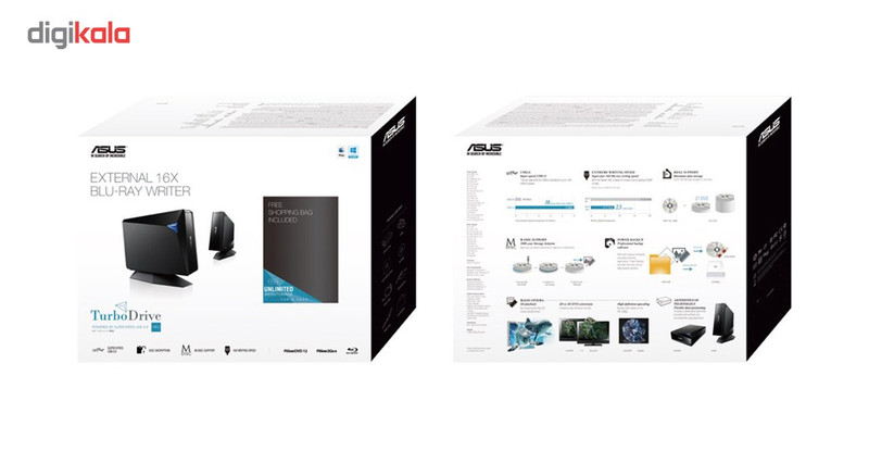 درایو Blu-ray اکسترنال ایسوس مدل BW-16D1H-U PRO
