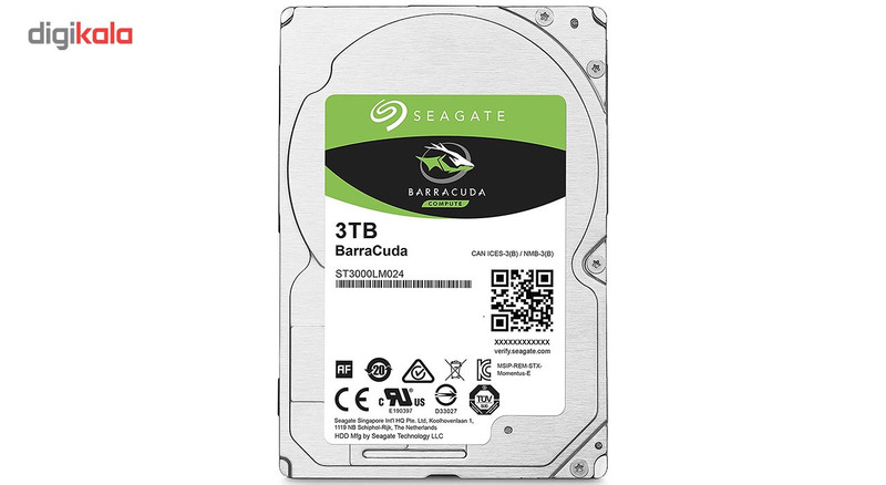 هارددیسک اینترنال سیگیت مدل BarraCuda ST3000LM024 ظرفیت 3 ترابایت