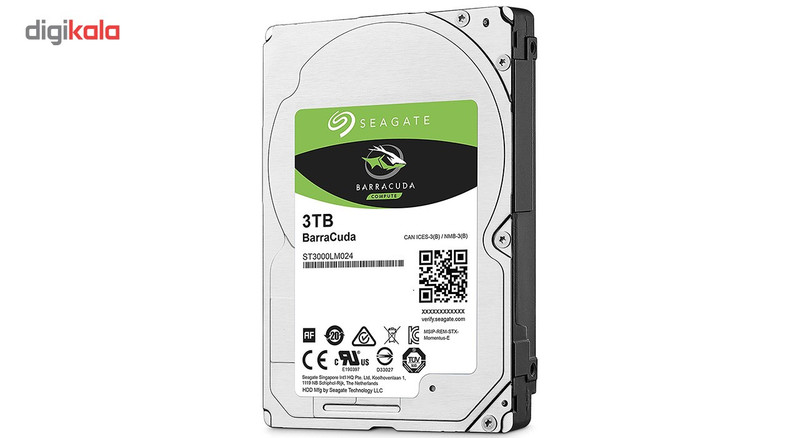 هارددیسک اینترنال سیگیت مدل BarraCuda ST3000LM024 ظرفیت 3 ترابایت