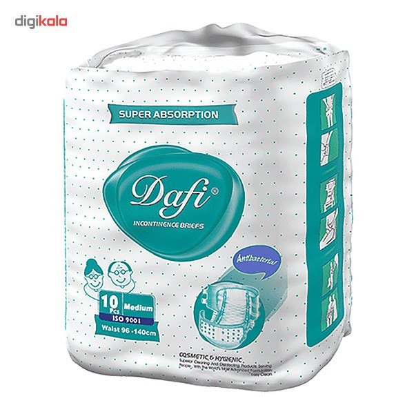 پوشک بزرگسال دافی مدل Medium بسته 10 عددی