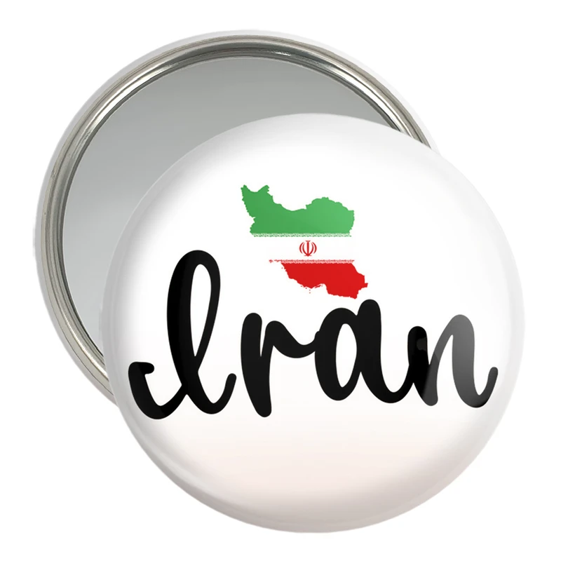 آینه جیبی خندالو مدل پرچم ایران  کد 20503