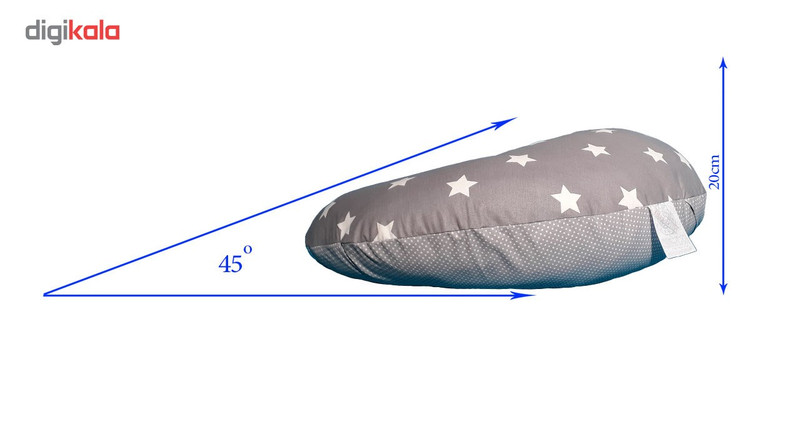 بالش شیردهی نی نی هلپ مدل ستاره ای طوسی
