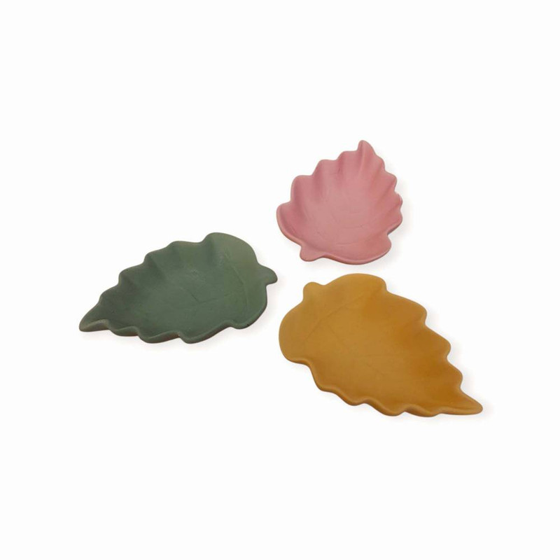 شکلات خوری سنگی طرح برگ بسته 3 عددی