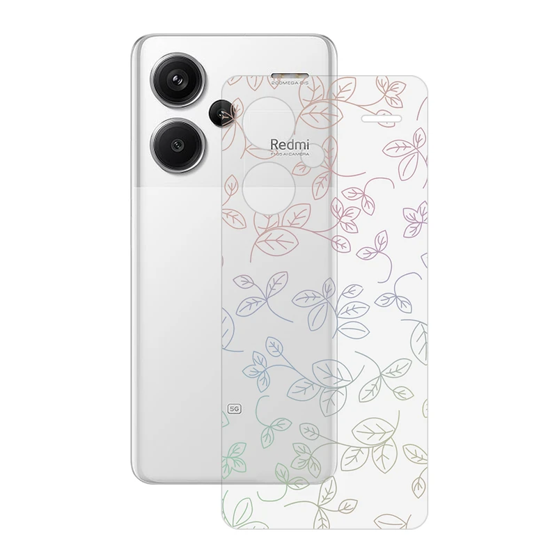 برچسب پوششی ریمکس مدل Clea طرح برگ مناسب برای گوشی موبایل شیائومی Redmi Note 13 Pro Plus