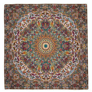 رومیزی ترمه عدل کشمیر مدل باغ بهشت کد TRBSA5