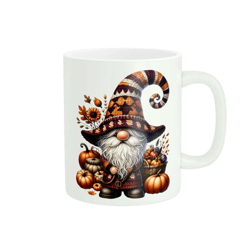 ماگ پادآفرین مدل پاییز طرح عروسکی کدوتنبل کد PM651