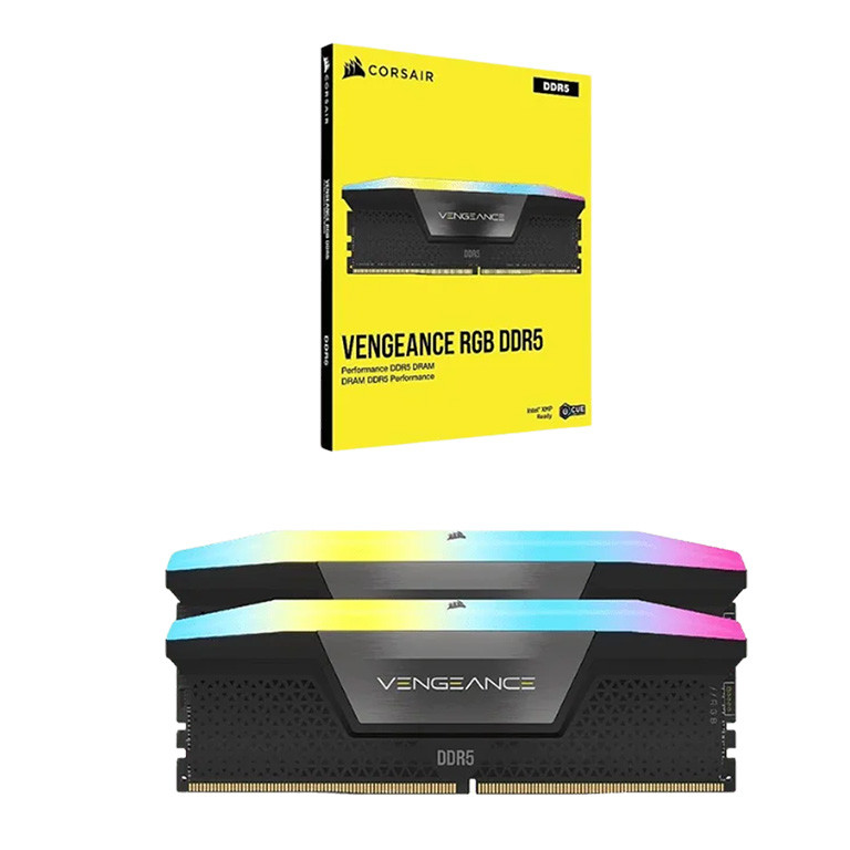 رم دسکتاپ DDR5 دو کاناله 7000 مگاهرتز CL40 کورسیر مدل VENGEANCE RGB ظرفیت 32 گیگابایت