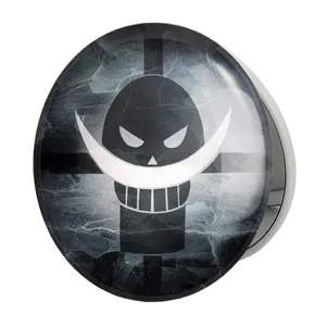 آینه جیبی خندالو طرح علامت خدمه وایت برد انیمه وان پیس One Piece مدل تاشو کد 11438 