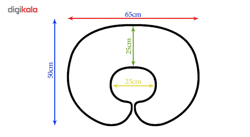 بالش شیردهی نی نی هلپ مدل ستاره ای طوسی