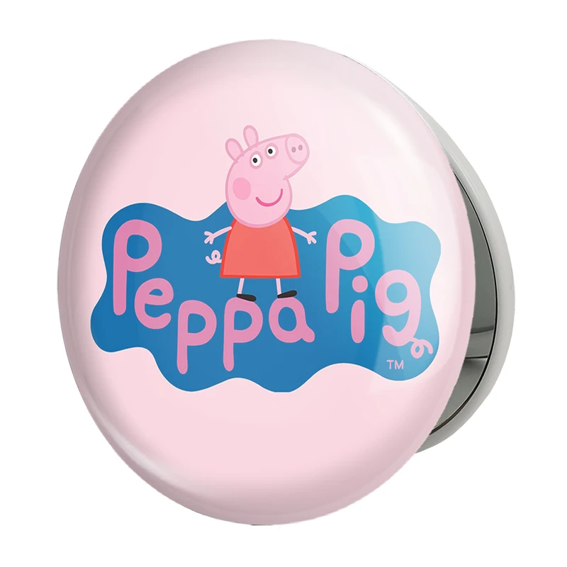 آینه جیبی خندالو طرح پپا انیمه پپاپیک Peppa pig مدل تاشو کد 22061 
