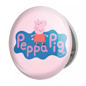 آینه جیبی خندالو طرح پپا انیمه پپاپیک Peppa pig مدل تاشو کد 22061 