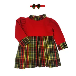 ست پیراهن و تل مو دخترانه مدل بهار کد 100