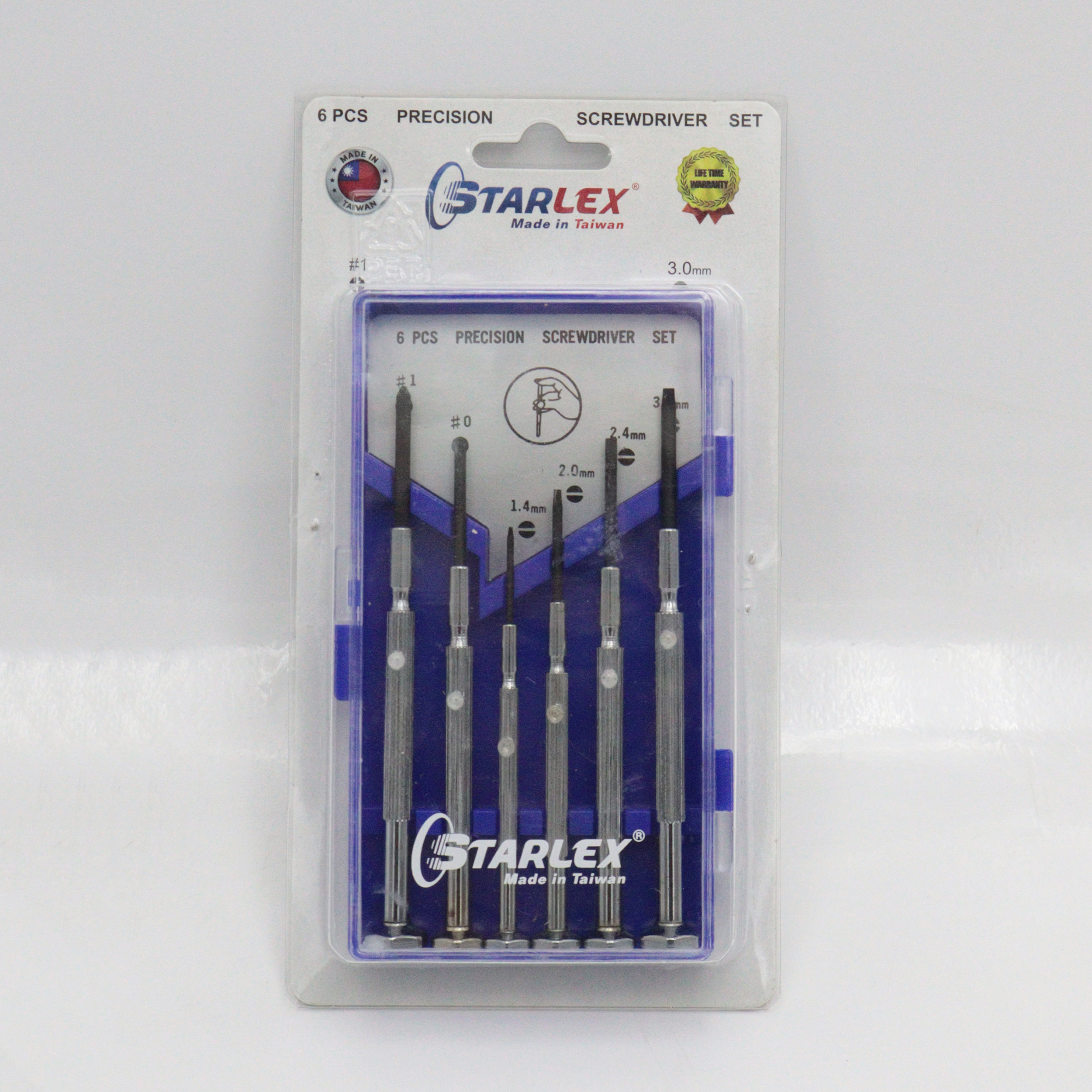 پیچ گوشتی ساعتی استارلکس مدل YP-TAIWAN-6 PCS مجموعه 6 عددی