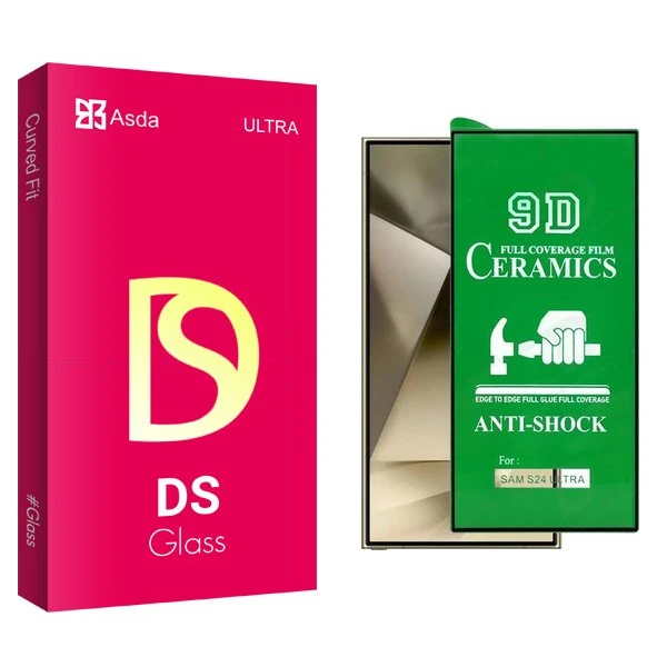 محافظ صفحه نمایش سرامیکی آسدا مدل DS مناسب برای گوشی موبایل سامسونگ Galaxy S24 Ultra
