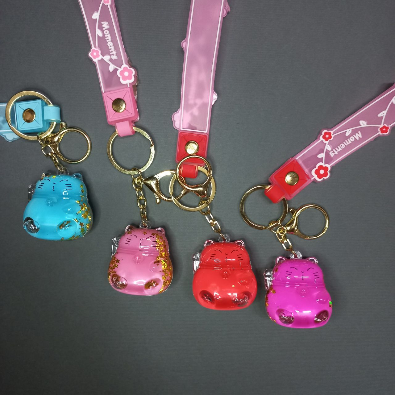 جاکلیدی دخترانه مدل آکواریومی طرح گربه کد 01