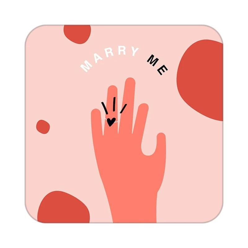 زیر لیوانی کاکتی طرح عاشقانه مدل mp36668