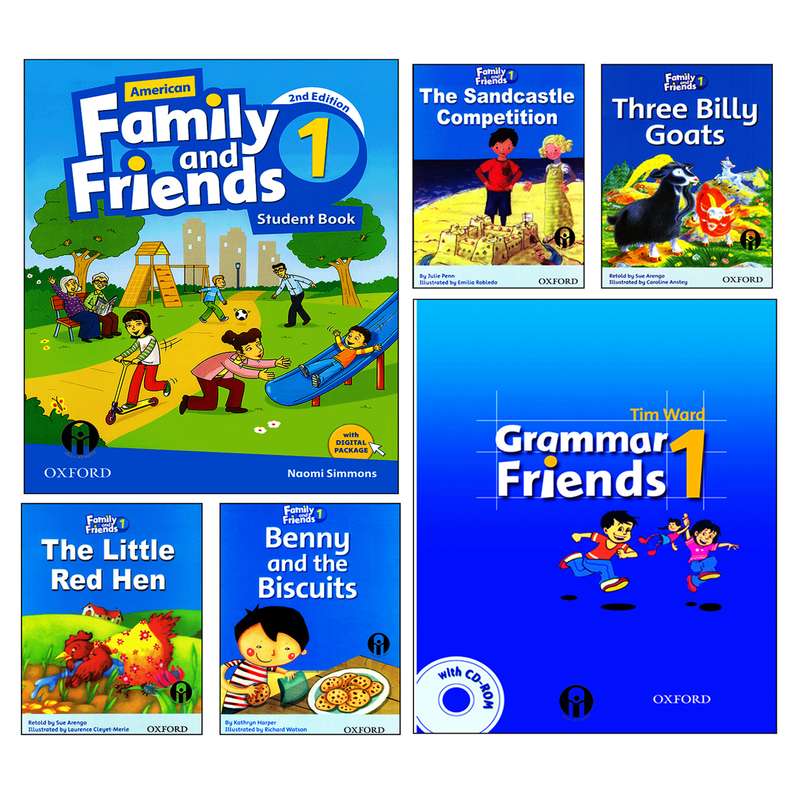 کتاب Family and Friends 1 اثر جمعی از نویسندگان انتشارات الوندپویان شش جلدی